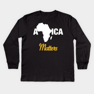 black Africa Matters Kids Long Sleeve T-Shirt